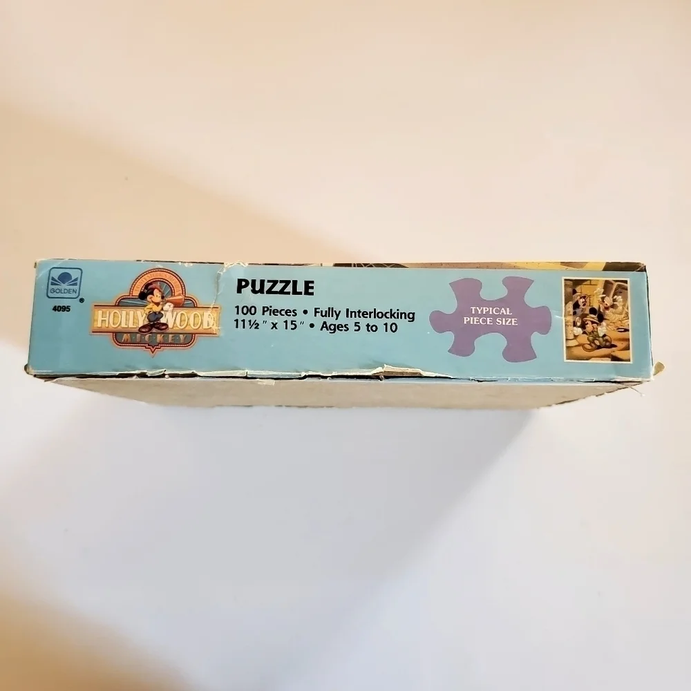 Golden Hollywood Mickey Vintage 100 Piece Puzzle #4095
